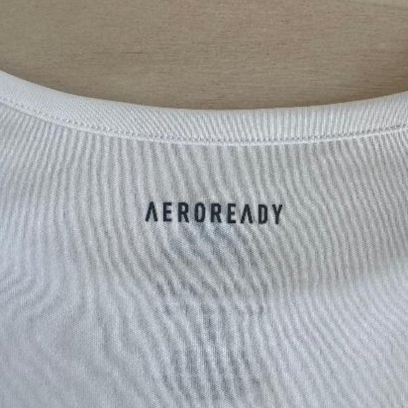 Adidas Girls' Big Girls Short Sleeve Aeroready Rainbow Logo Foil T-shirt - Picture 7 of 11